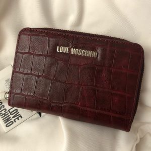 Love Moschino Red Embossed Wallet